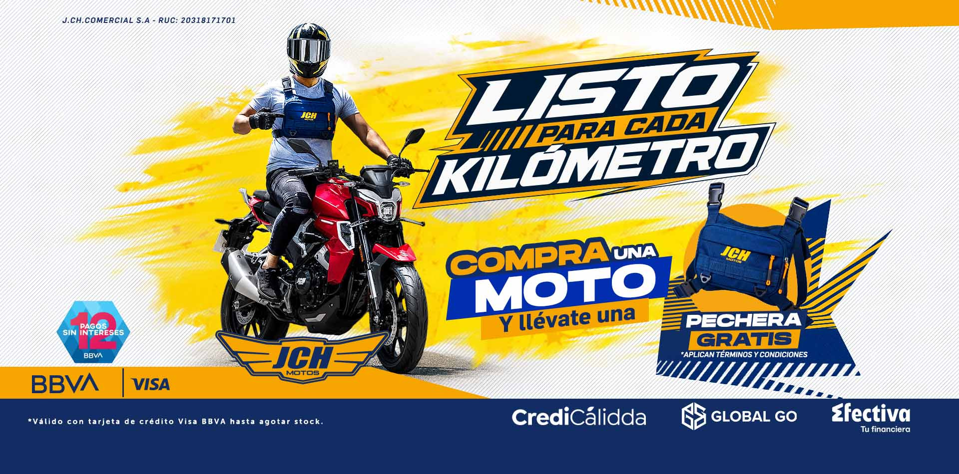 Banner desktop campana listo para cada kilometro