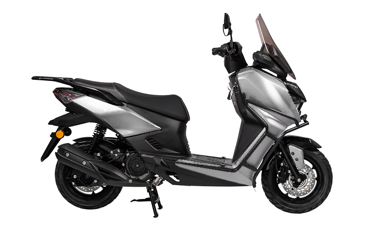 Moto Scooter ENJOY 150 V2 color negro y plata