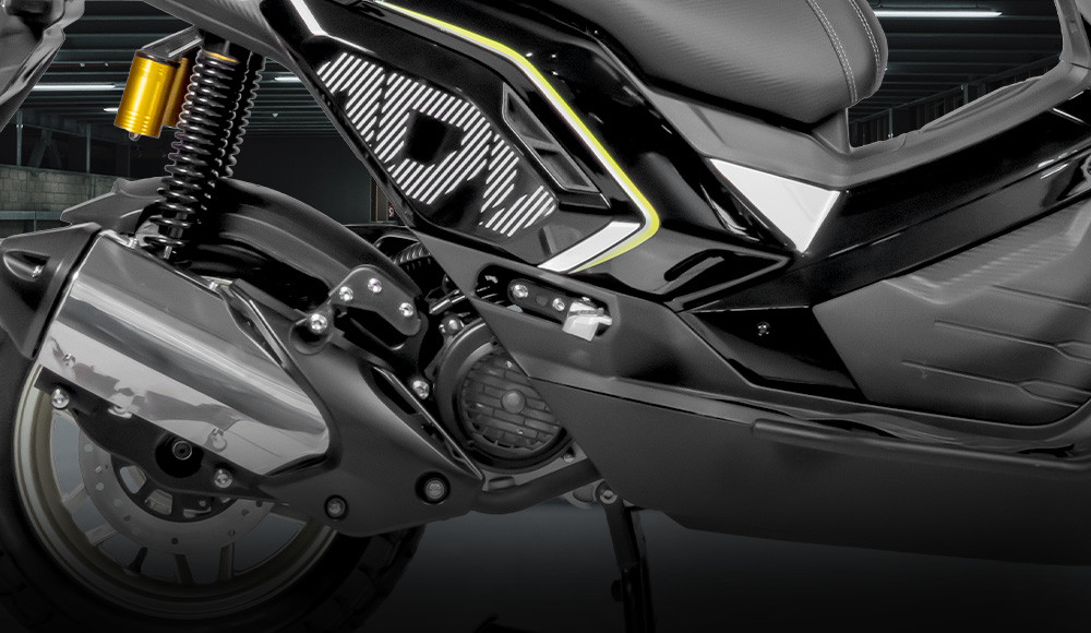 Moto Scooter NEW STREET 175 detalle del motor