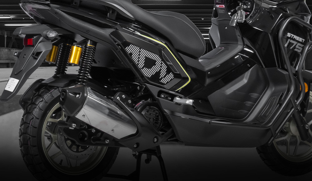 Moto Scooter NEW STREET 175 detalle posterior